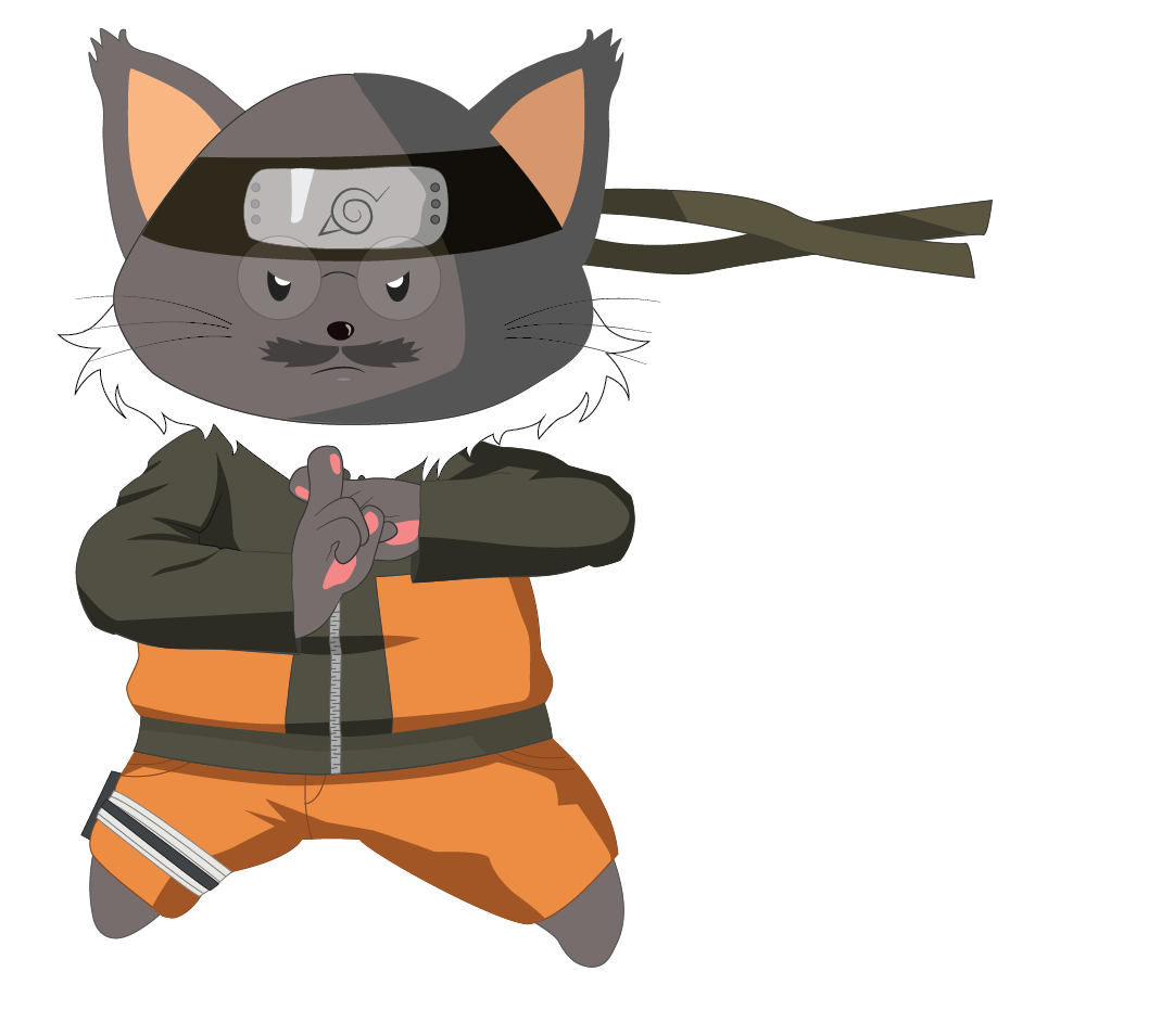 Illustration of Professor Max as a ninja, promoting focus and discipline in learning English.